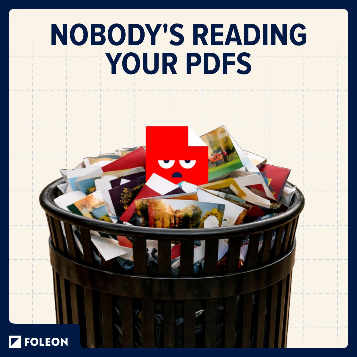 Foleon ad: nobody's reading your PDFs